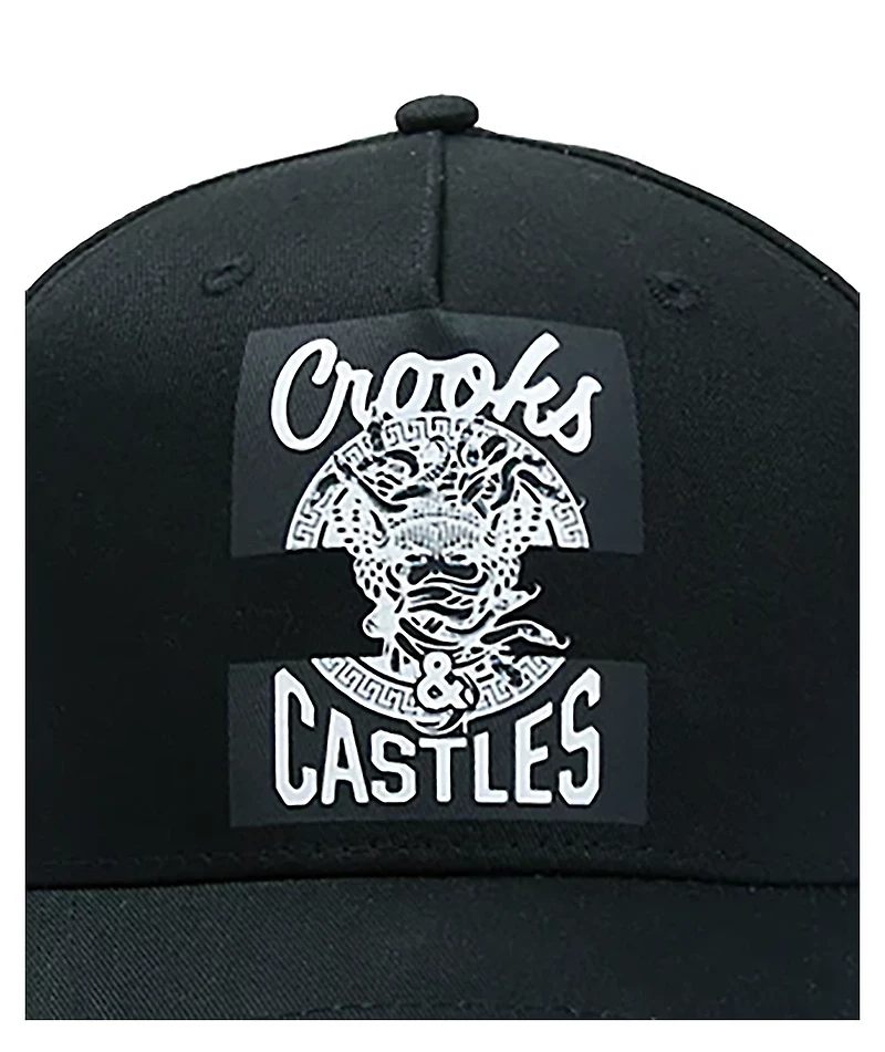 Crooks & Castles Mad Klepto Black Snapback Hat
