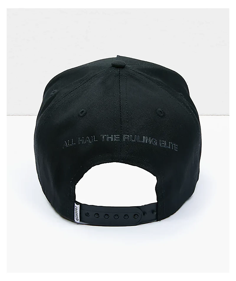 Crooks & Castles Mad Klepto Black Snapback Hat