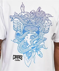 Crooks & Castles Outline Medusa White T-Shirt