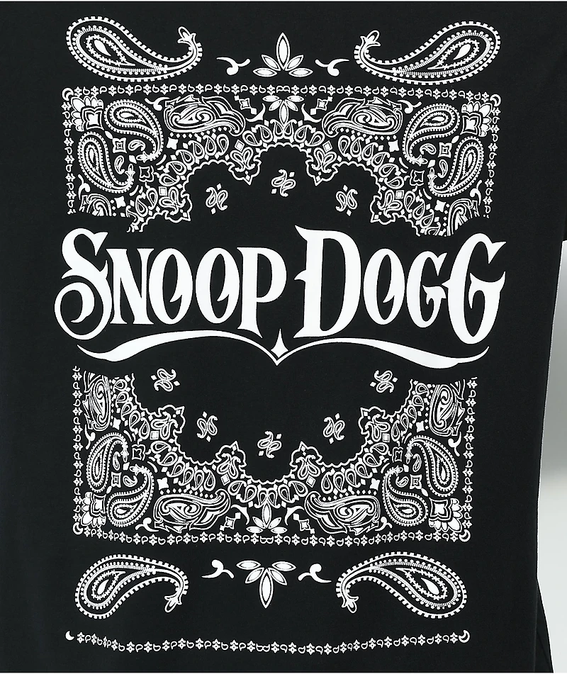 Crooks & Castles x Back On Death Row Bandana Black T-Shirt