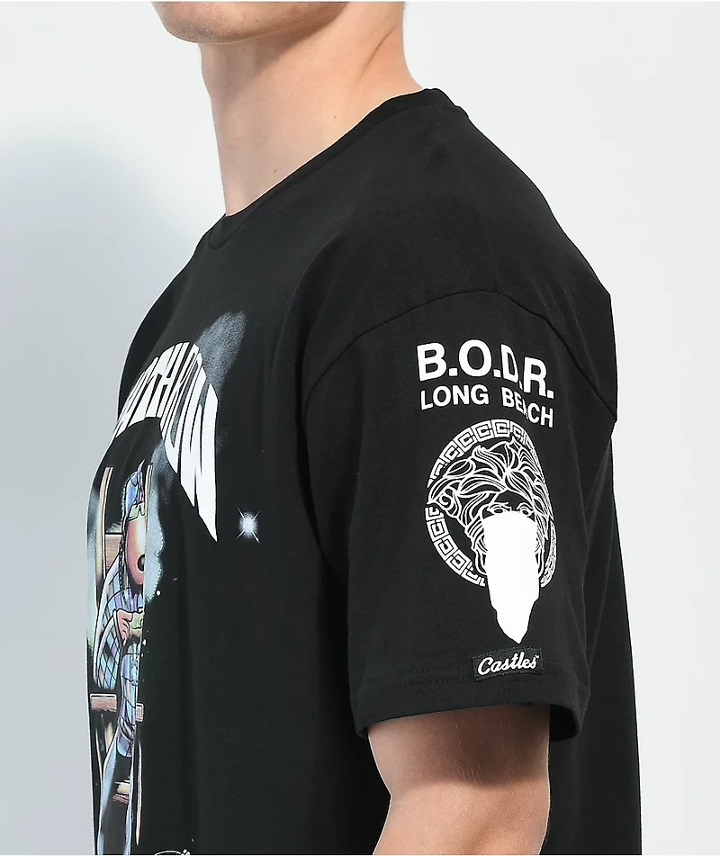 Crooks & Castles x Back On Death Row Black T-Shirt
