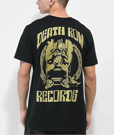 Crooks & Castles x Back On Death Row Gold Black T-Shirt