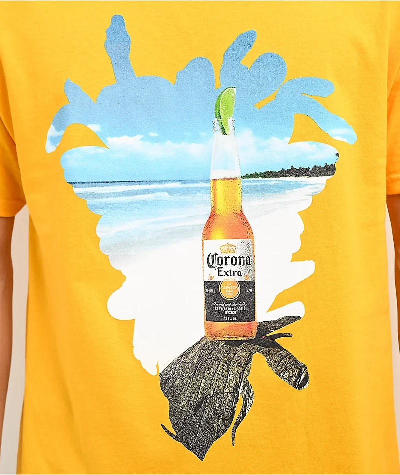 Crooks & Castles x Corona Medusa Vacation Yellow T-Shirt