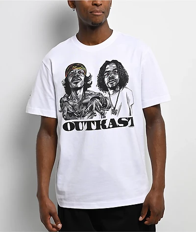 Cross Colors x Outkast Line Art White Oversized T-Shirt