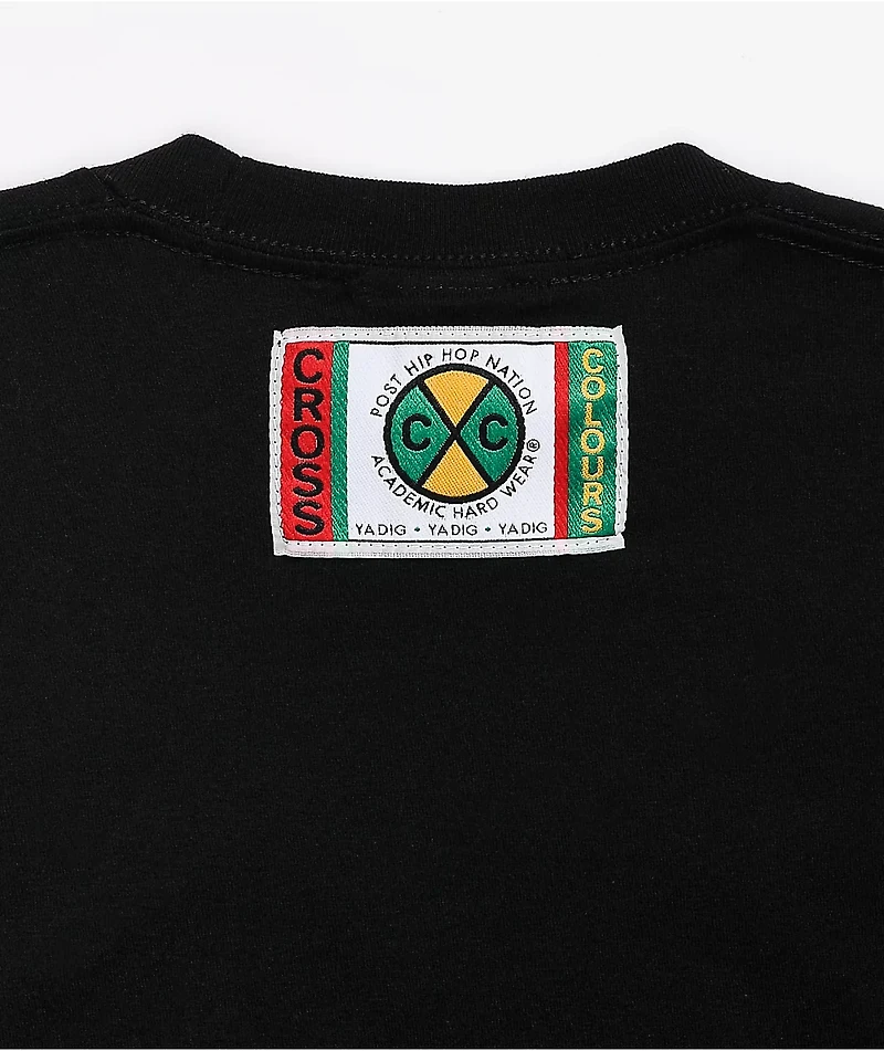 Cross Colours Minds Black T-Shirt