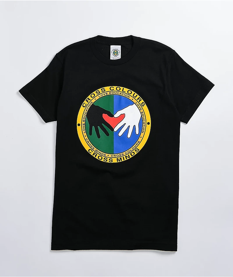 Cross Colours Minds Black T-Shirt