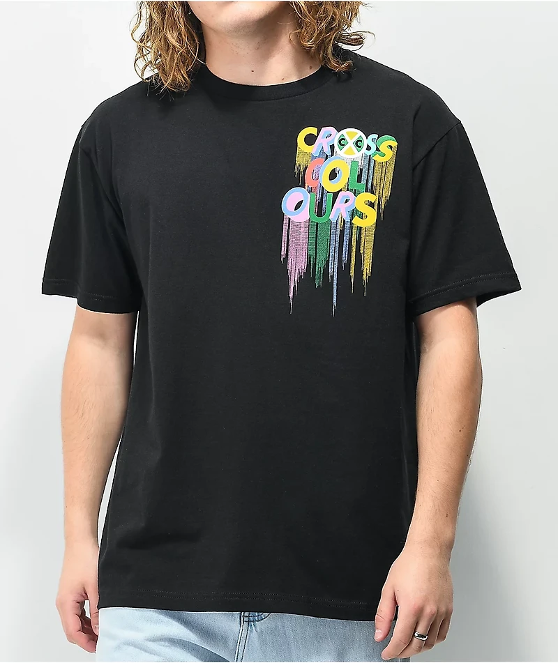 Cross Colours Drip Black T-Shirt