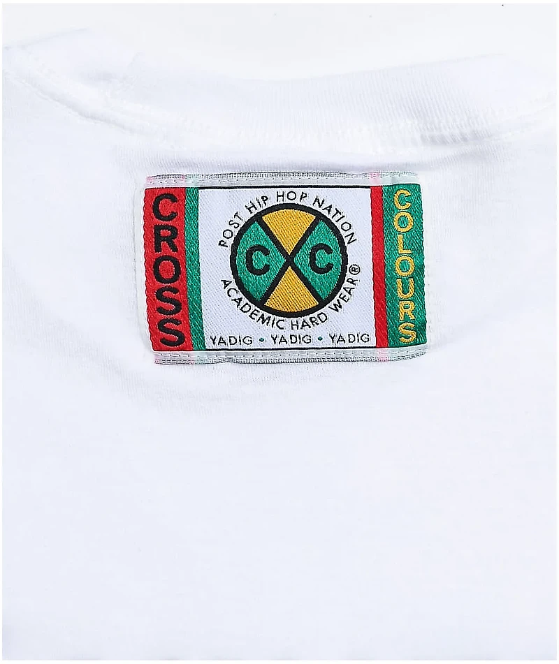 Cross Colours Educate 2 Elevate White T-Shirt