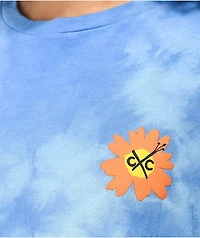 Cross Colours Love Black Lives Hearts Blue Crystal Dye T-Shirt
