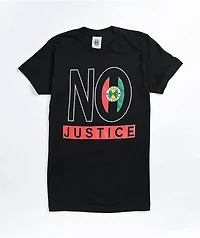 Cross Colours No Justice Peace Black T-Shirt
