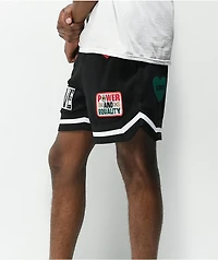 Cross Colours Patches Black Basketball Shorts