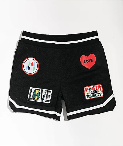 Cross Colours Patches Black Basketball Shorts