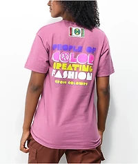 Cross Colours People Of Color Purple T-Shirt