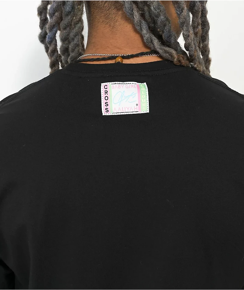 Cross Colours x Aaliyah Baby Girl Black T-Shirt