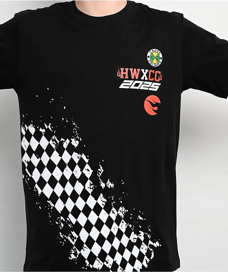 Cross Colours x Hot Wheels Speedway Motors Black T-Shirt
