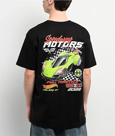 Cross Colours x Hot Wheels Speedway Motors Black T-Shirt