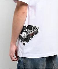 Cross Colours x Hot Wheels Turbo Drive White T-Shirt