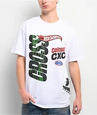 Cross Colours x Hot Wheels Turbo Drive White T-Shirt
