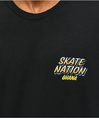 Cross Colours x Skate Nation Ghana Black T-Shirt