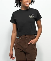Cross Colours x Skate Nation Ghana Black Crop T-Shirt