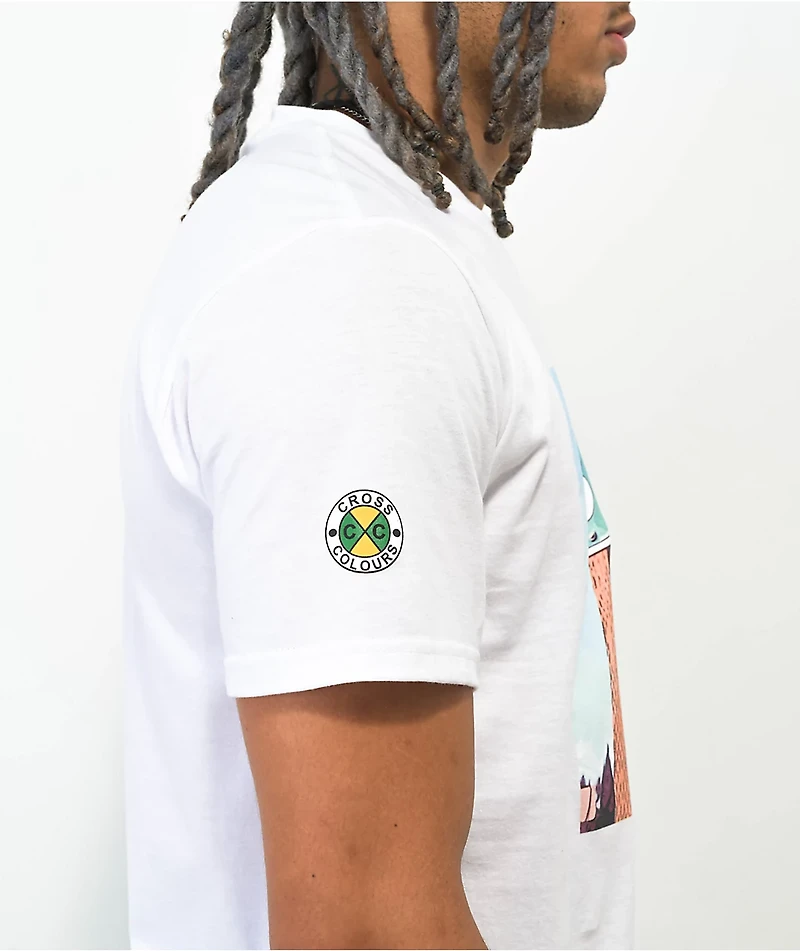 Cross Colours x Snoop Dogg East Cali White T-Shirt