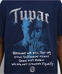 Cross Colours x Tupac Blossoms In Darkness Navy T-Shirt