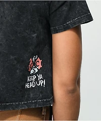 Cross Colours x Tupac Shakur Black Crop T-Shirt