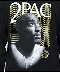 Cross Colours x Tupac Shakur Profile Black Long Sleeve T-Shirt