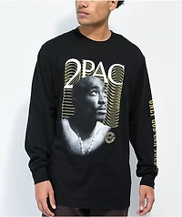 Cross Colours x Tupac Shakur Profile Black Long Sleeve T-Shirt