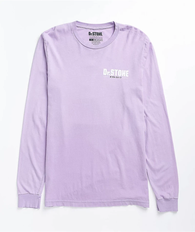 Crunchyroll x Dr. Stone Science Lavender Long Sleeve T-Shirt