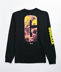 Crunchyroll x Godzilla Faded Black Long Sleeve T-Shirt
