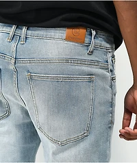 Crysp Atlantic Blue Rip & Repair Denim Skinny Jeans