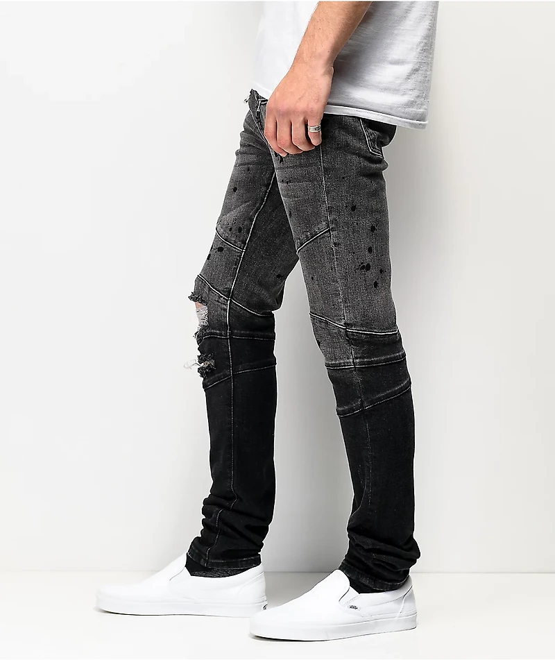 Crysp Denim Montana Black Dip Dye Jeans