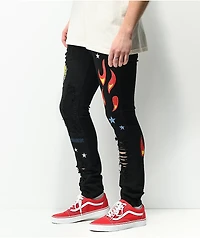 Crysp Hagan Patchwork Black Jeans