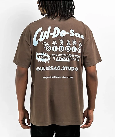 Cul De Sac Portfolio Brown T-shirt