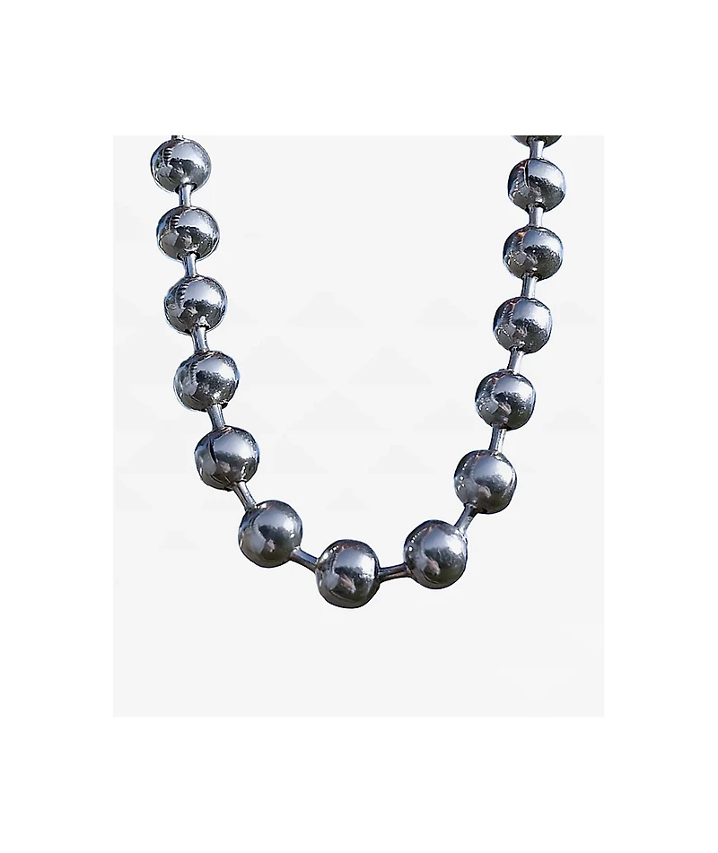 Cyberspace Shop Chunky Ball Silver Chain Necklace