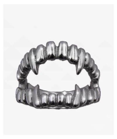 Cyberspace Shop Fangs Silver Ring