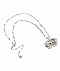 Cyberspace Shop Smile Now Cry Later 18" Silver Chain Necklace