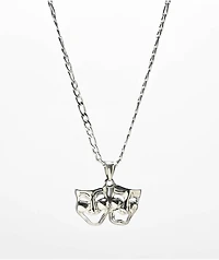 Cyberspace Shop Smile Now Cry Later 18" Silver Chain Necklace