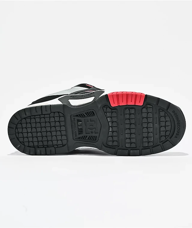 DC AT-2 Black, Grey & Red Skate Shoes