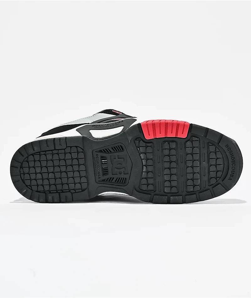 DC AT-2 Black, Grey & Red Skate Shoes