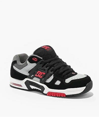 DC AT-2 Black, Grey & Red Skate Shoes