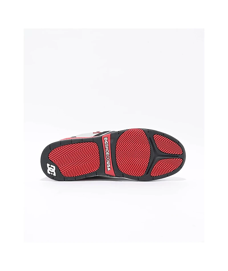 DC Ascend White, Black & Grey Skate Shoes