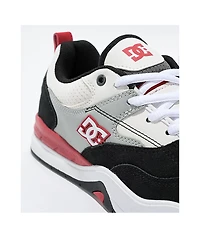 DC Ascend White, Black & Grey Skate Shoes