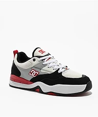 DC Ascend White, Black & Grey Skate Shoes