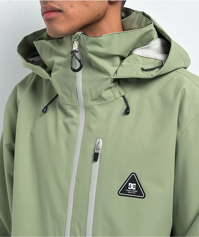 DC Basis 30K Oil Green Snowboard Jacket