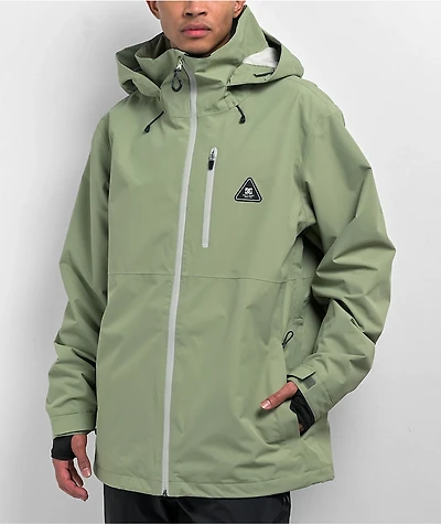 DC Basis 30K Oil Green Snowboard Jacket