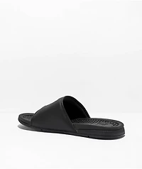 DC Bolsa Black & White Slide Sandals