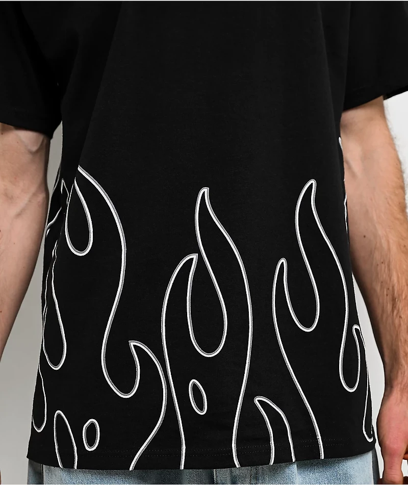 DC Burning Diamonds Black T-Shirt