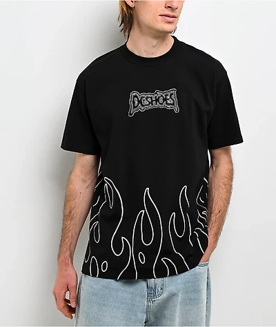 DC Burning Diamonds Black T-Shirt